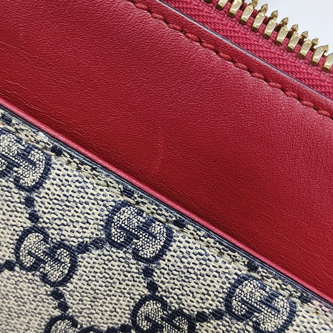 GG Blooms Monogram Coated Canvas Beige