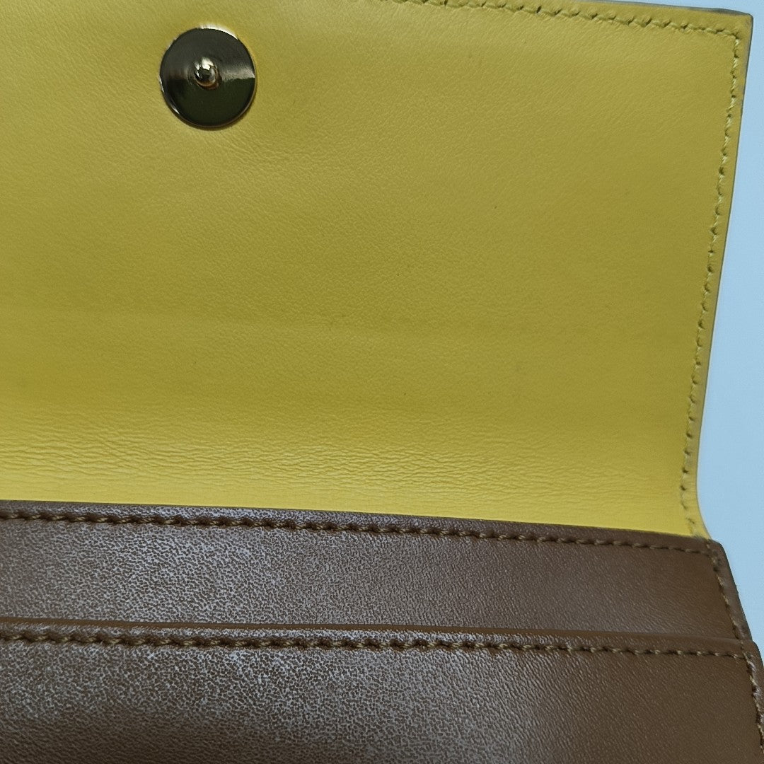 Dotcom Calfskin Brown Wallet