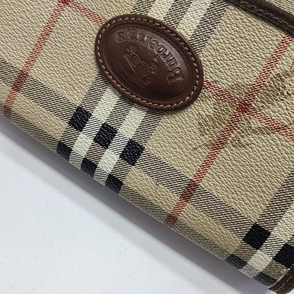 Coated Canvas Shoulder Bag Beige