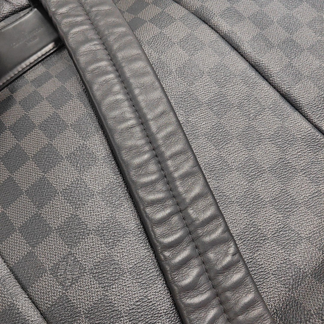 ZACK Damier Graphite Coated Canvas Gray