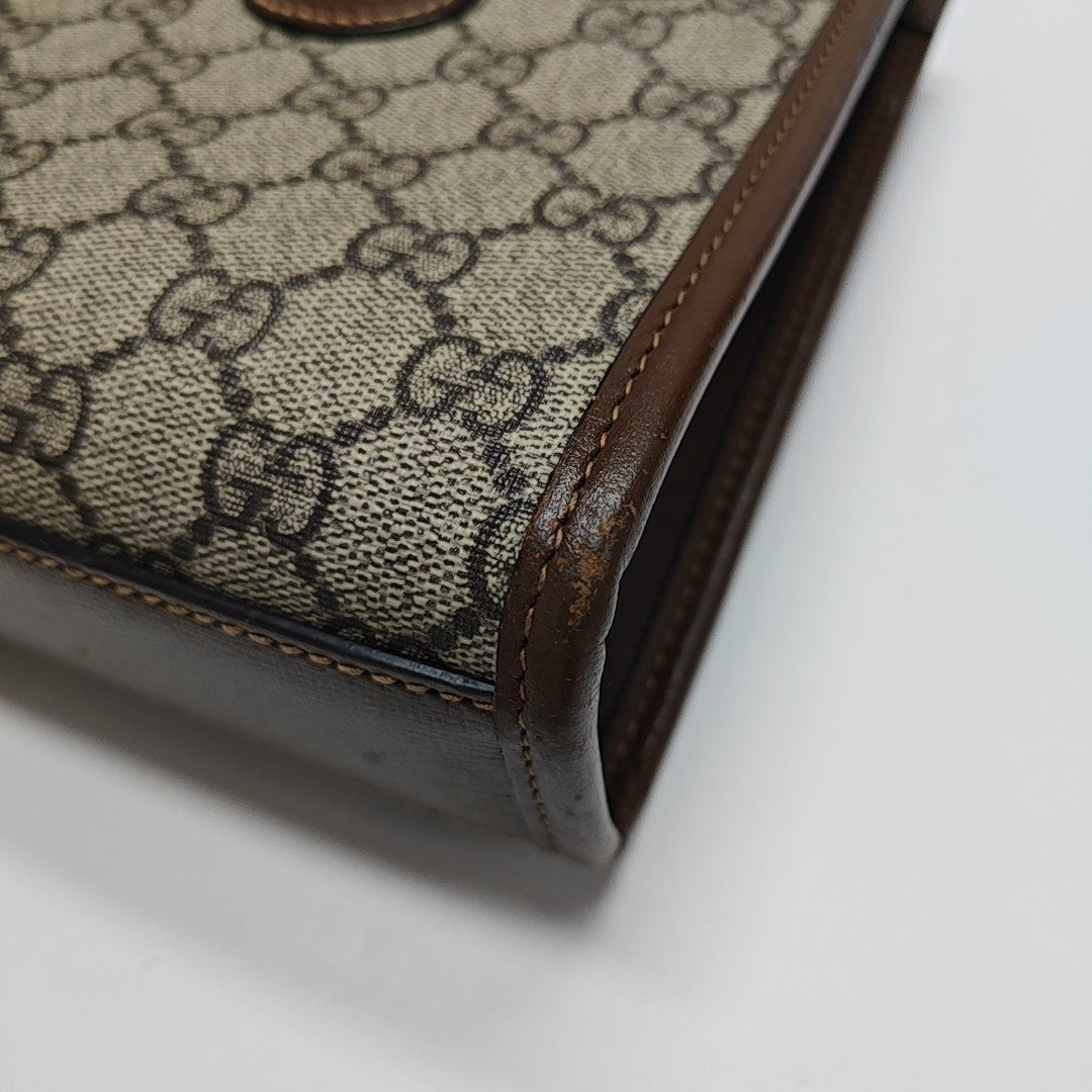 Retro Mini Monogram Coated Canvas Beige