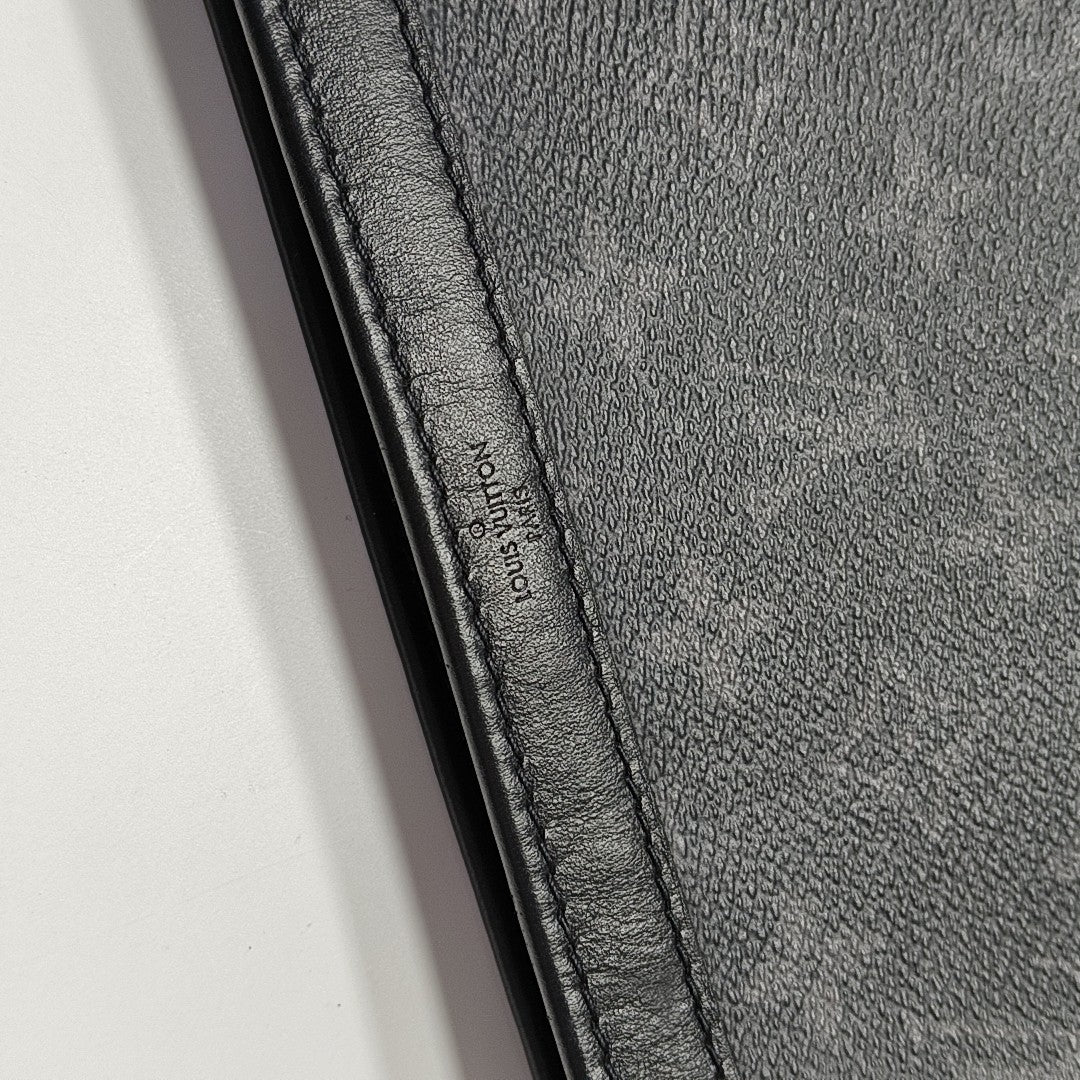 GASTON Monogram Coated Canvas Black