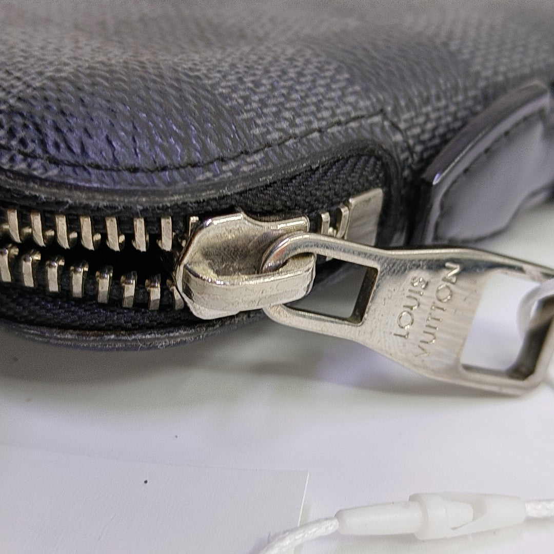 Damier Graphite Coated Canvas Clutch Gray
