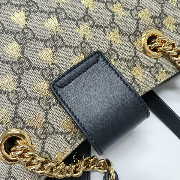 Padlock Small Monogram Coated Canvas Beige
