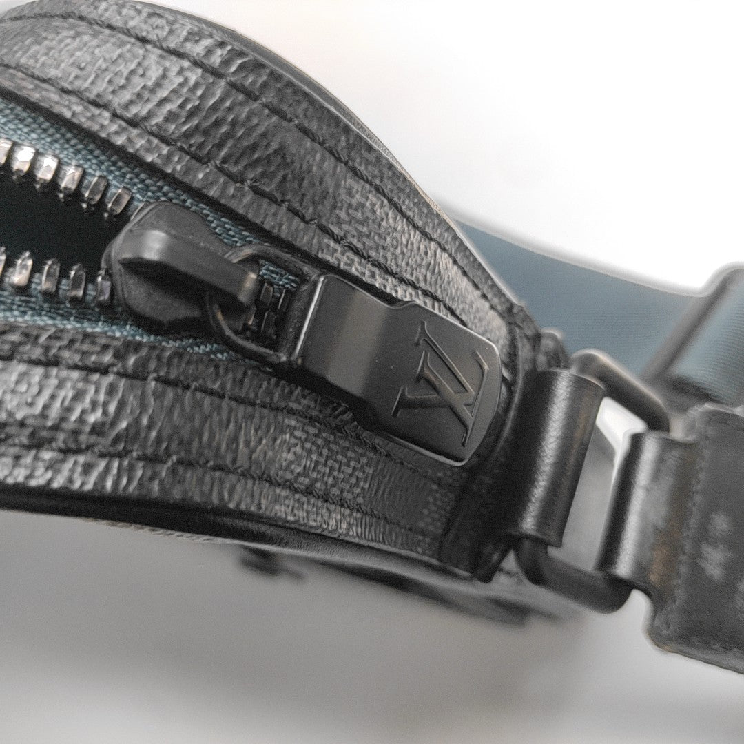 ALPHA Damier Graphite Coated Canvas Gray