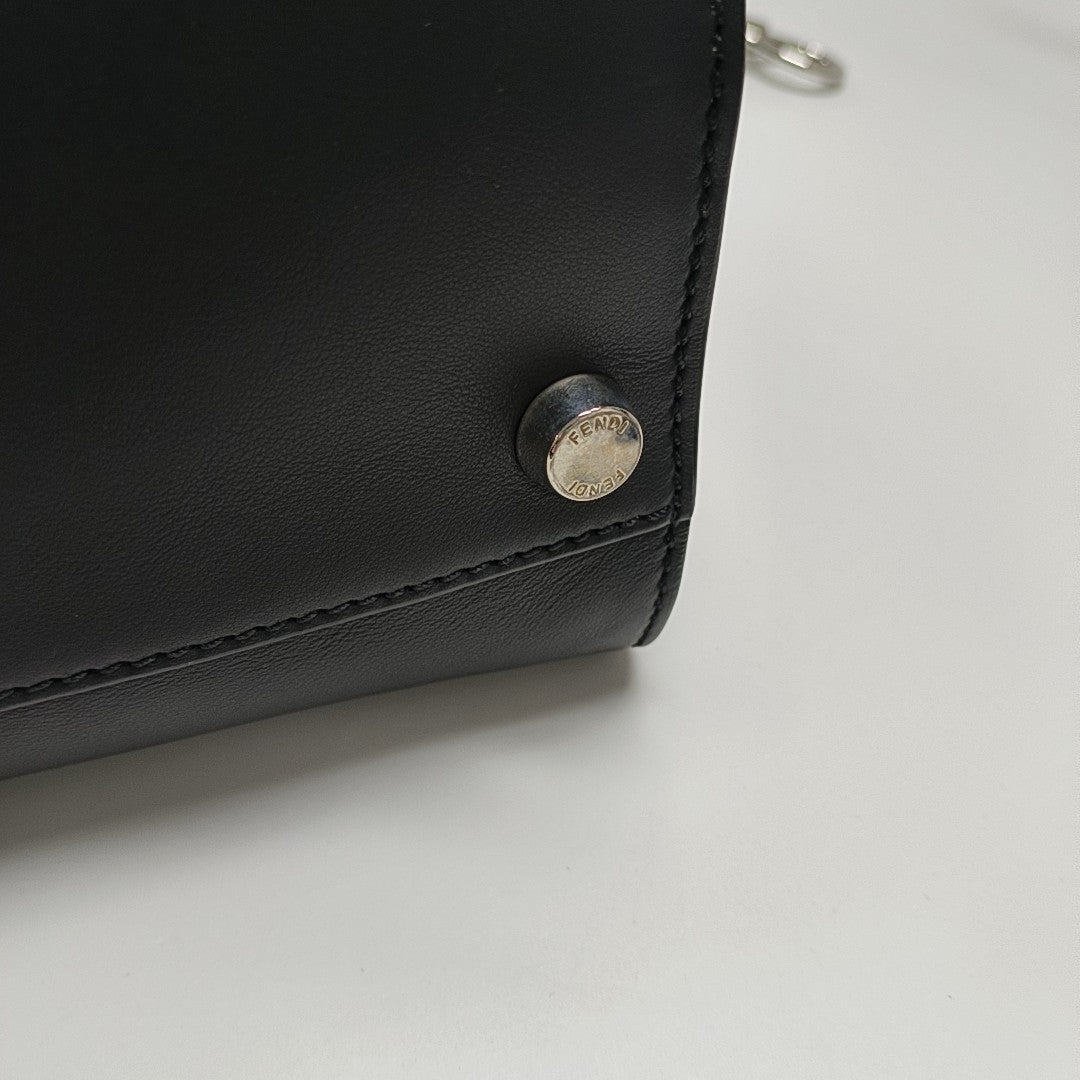 Peekaboo Large Calfskin Black