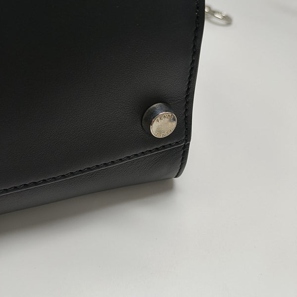 Peekaboo Large Calfskin Black