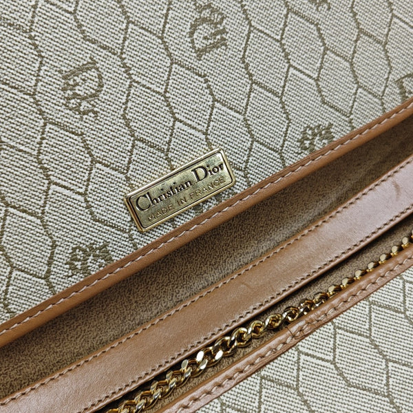 Vintage Honeycomb Coated Canvas Brown
