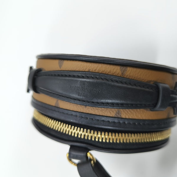 BOITE CHAPEAU Mini Monogram Coated Canvas Brown