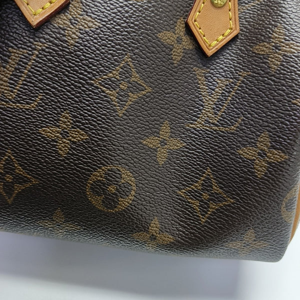 SPEEDY Nano Monogram Coated Canvas Brown