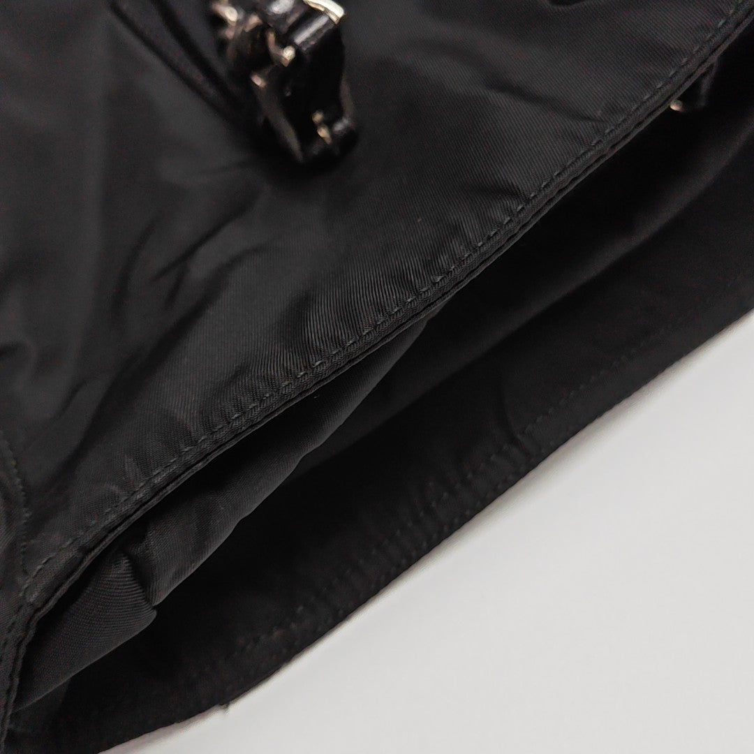 Nylon Shoulder Bag Black