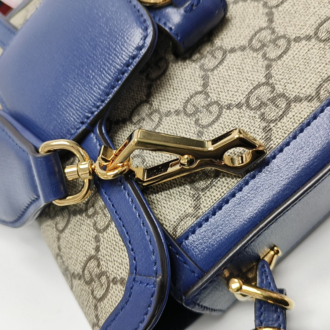 Horsebit 1955 Mini Monogram Coated Canvas Beige