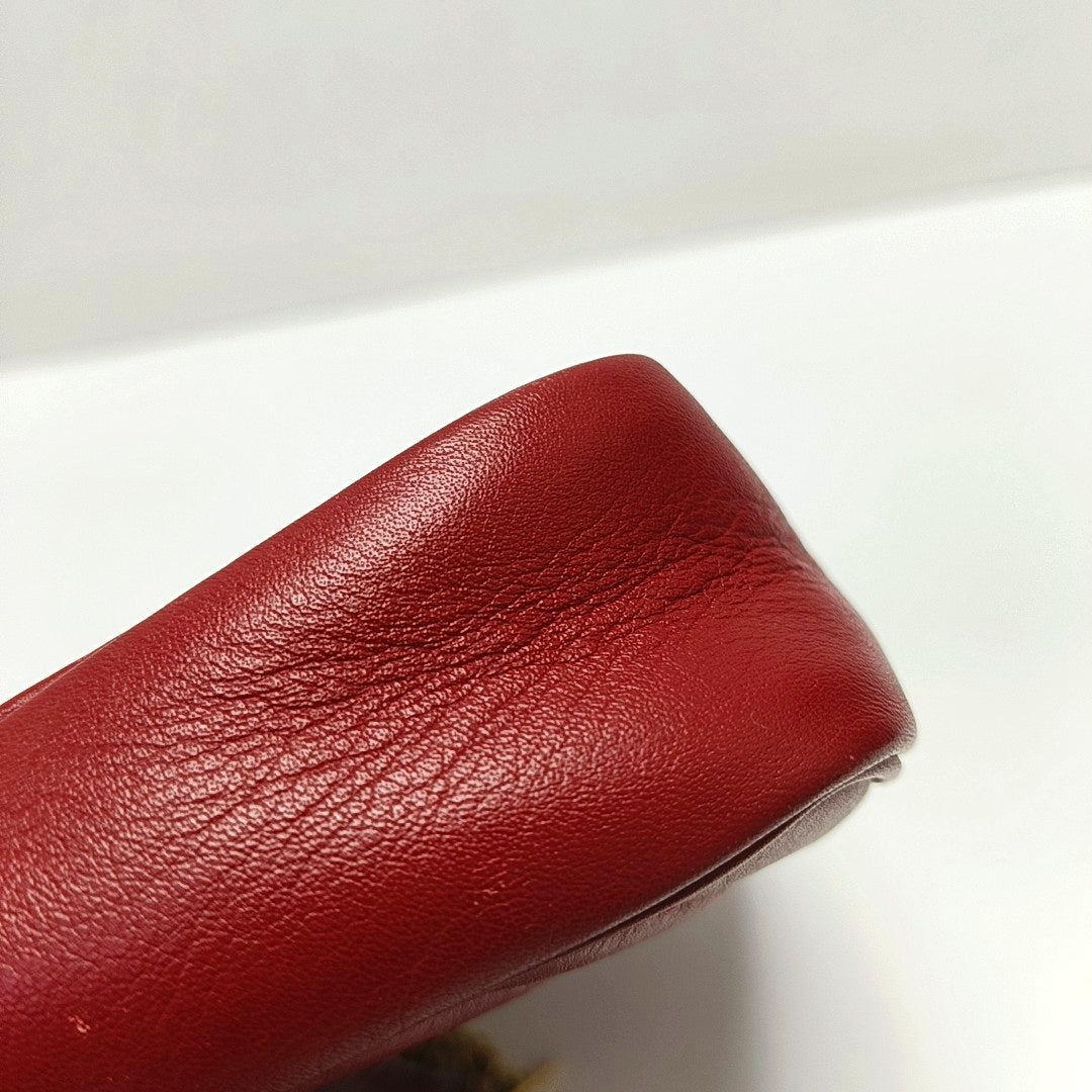 GG Marmont Mini Quilted Calfskin Red