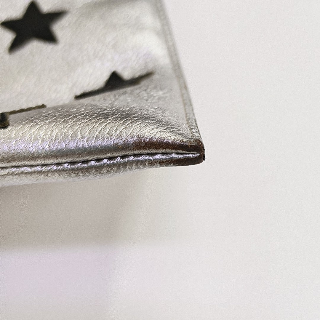 Calfskin Clutch Silver