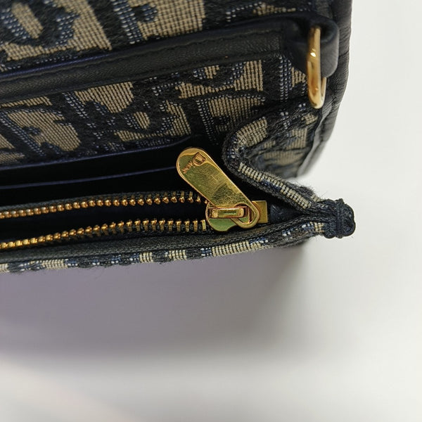 30 Montaigne Mini Oblique Canvas Blue