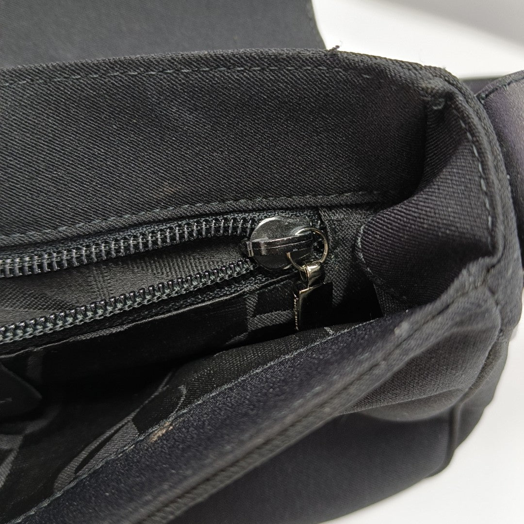 Fabric Shoulder Bag Black