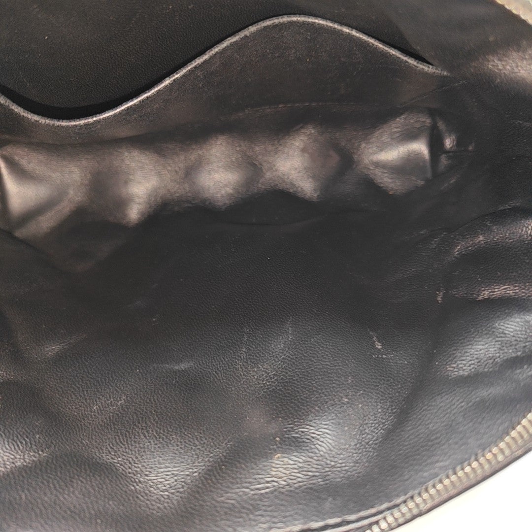 B. Quilted Calfskin Black