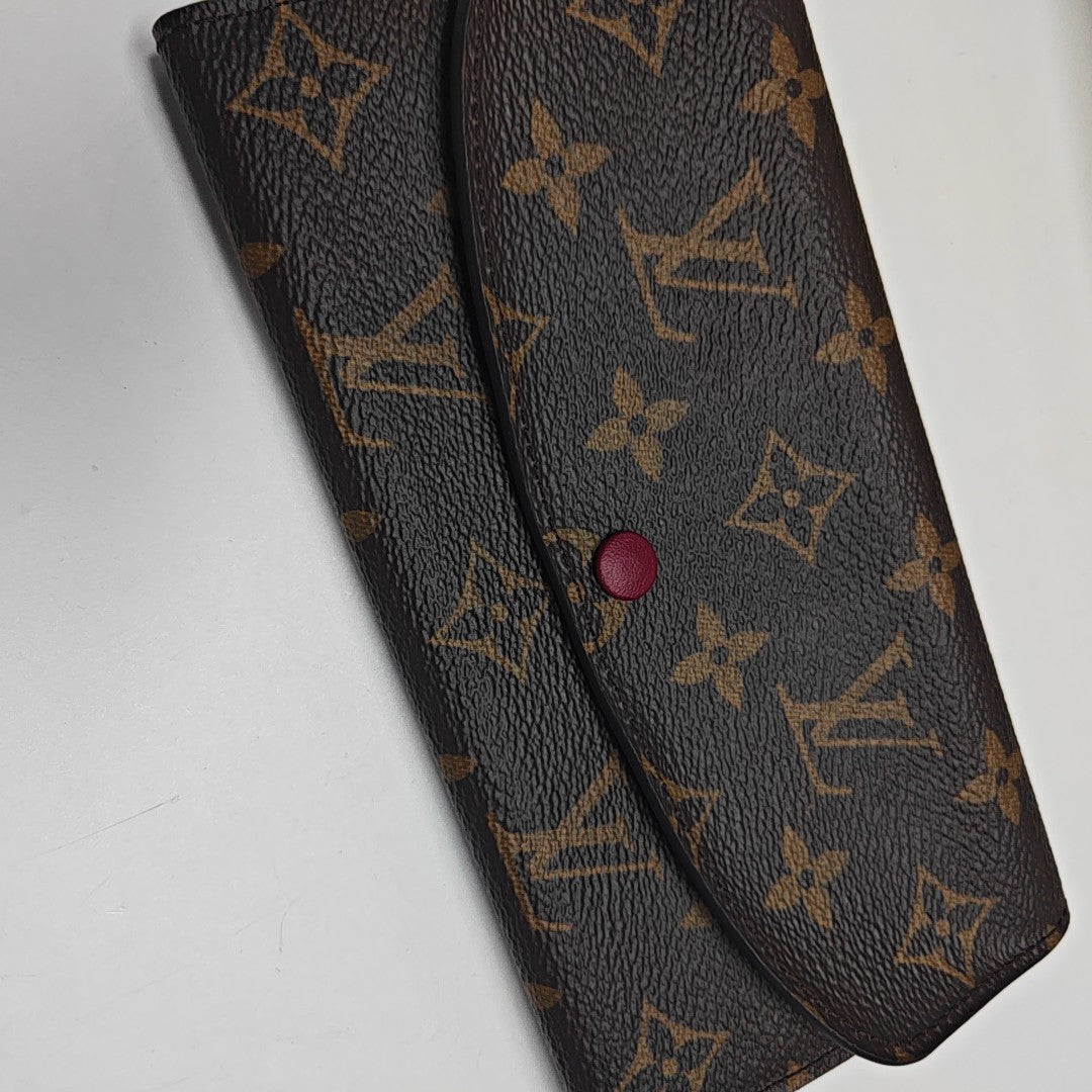 EMILIE Monogram Coated Canvas Brown Wallet