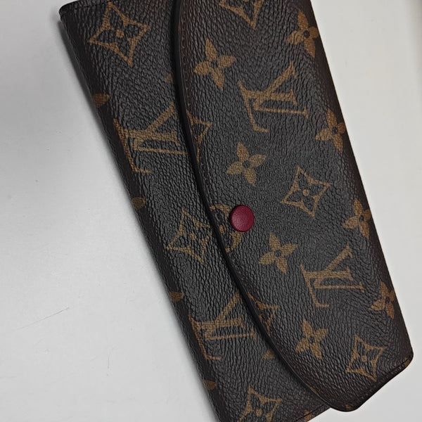 EMILIE Monogram Coated Canvas Brown Wallet
