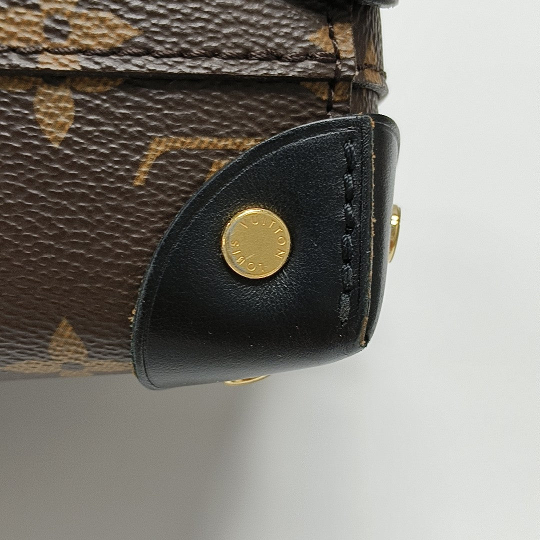 PETITE MALLE Monogram Coated Canvas Brown