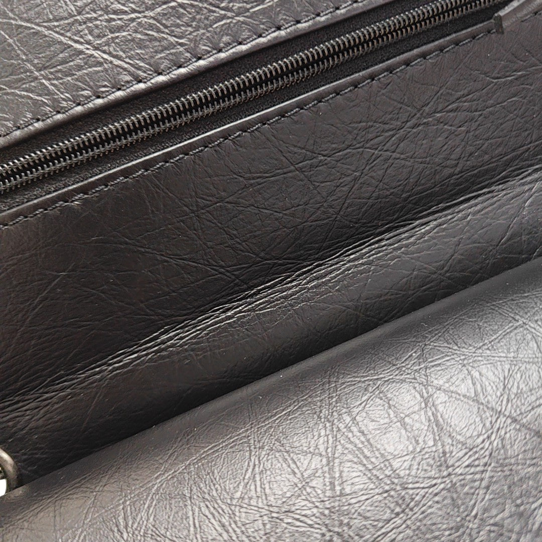 2.55 225 (small) Quilted Calfskin Black