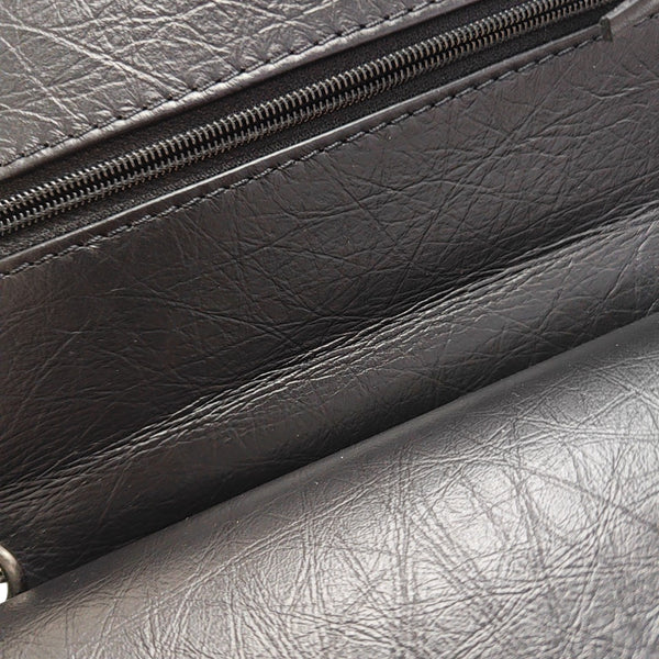 2.55 225 (small) Quilted Calfskin Black
