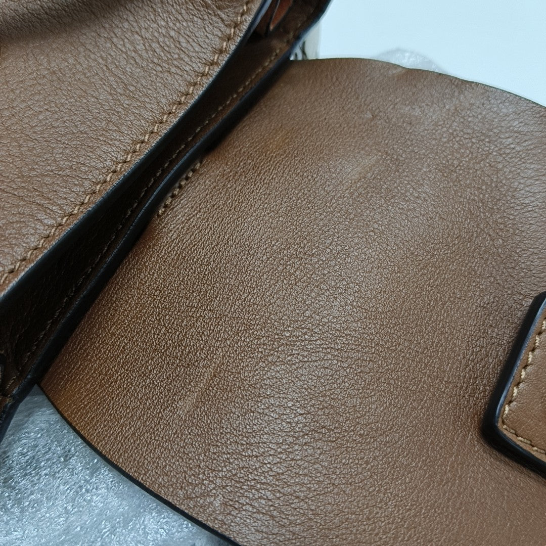 Faye Mini Calfskin Brown