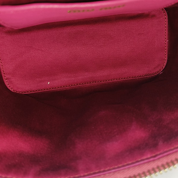 Quilted Lambskin Shoulder Bag Red