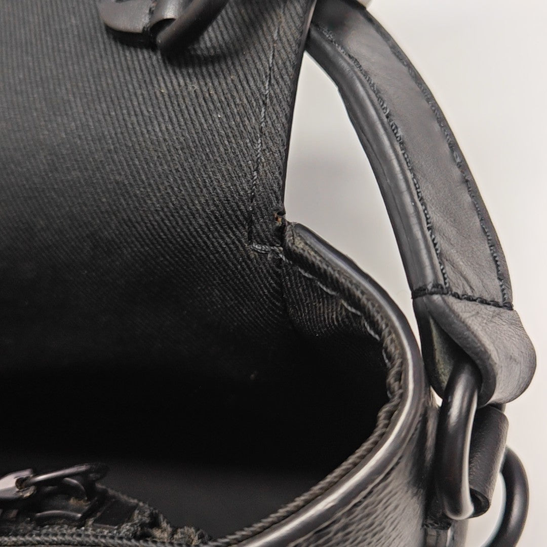 STEAMER Mini Monogram Coated Canvas Black