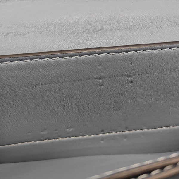 Calfskin Top Handle Bag Blue