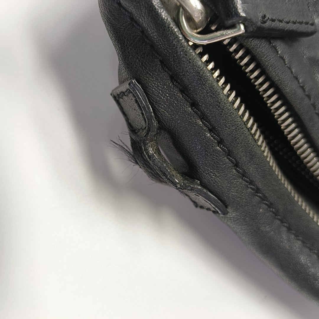 Calfskin Shoulder Bag Black