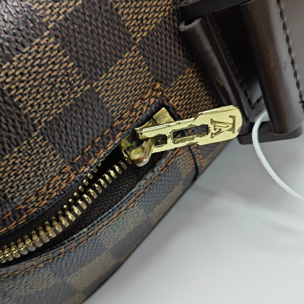 OLAV MM Damier Ebene Coated Canvas Brown