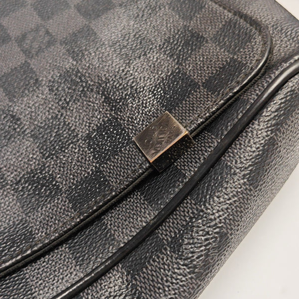 DISTRICT MM Damier Graphite Coated Canvas Gray