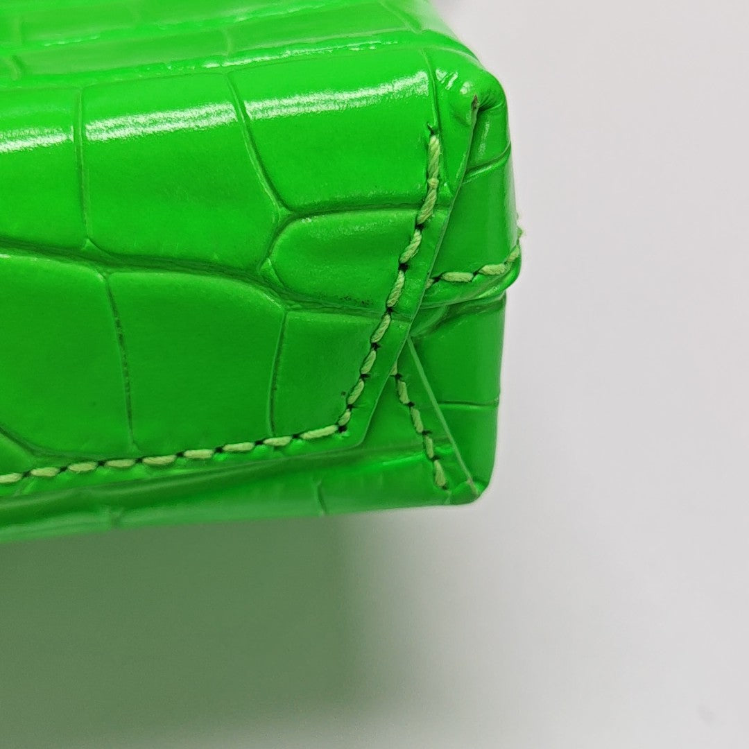 Shopping Bag Calfskin Green