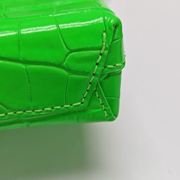 Shopping Bag Calfskin Green