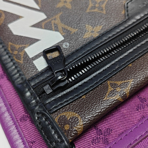 FLAT Monogram Coated Canvas Brown