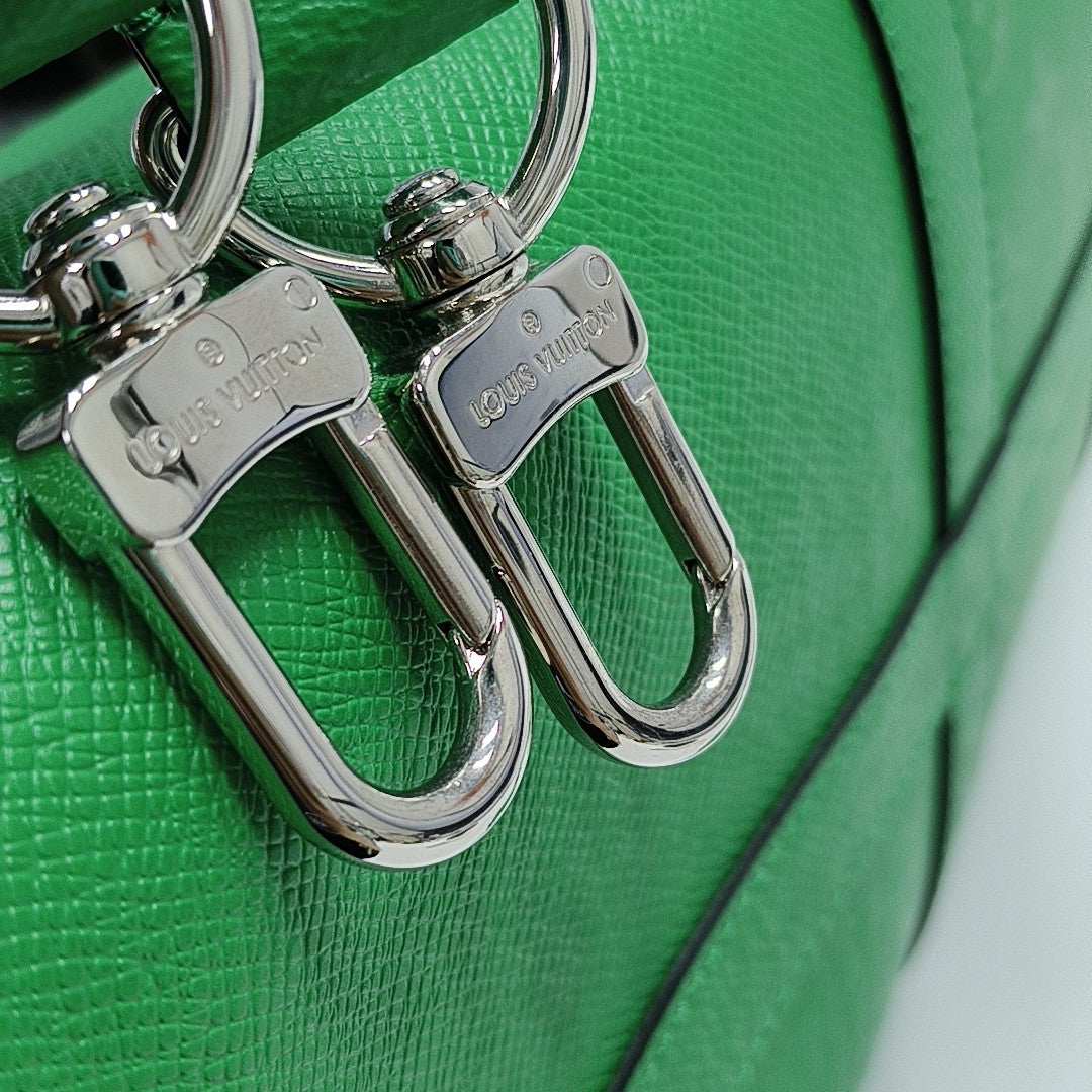KEEPALL 45 Monogram Coated Canvas Green