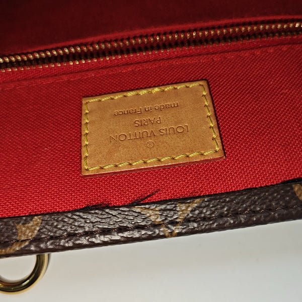 SAC PLAT BB Monogram Coated Canvas Brown