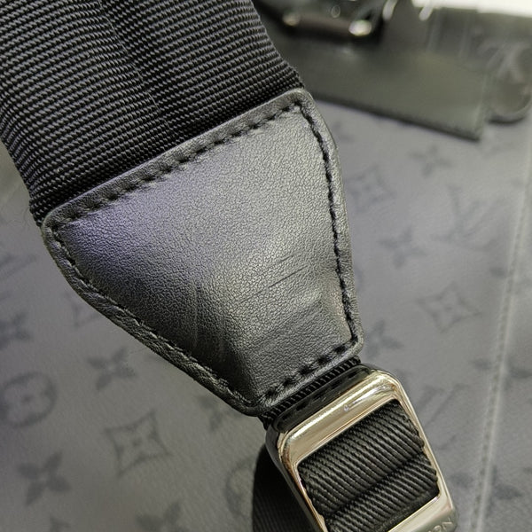 CHRISTOPHER PM Monogram Coated Canvas Gray