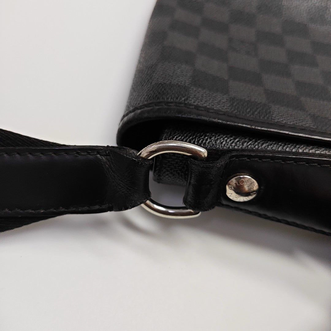 DANIEL MM Damier Graphite Coated Canvas Gray