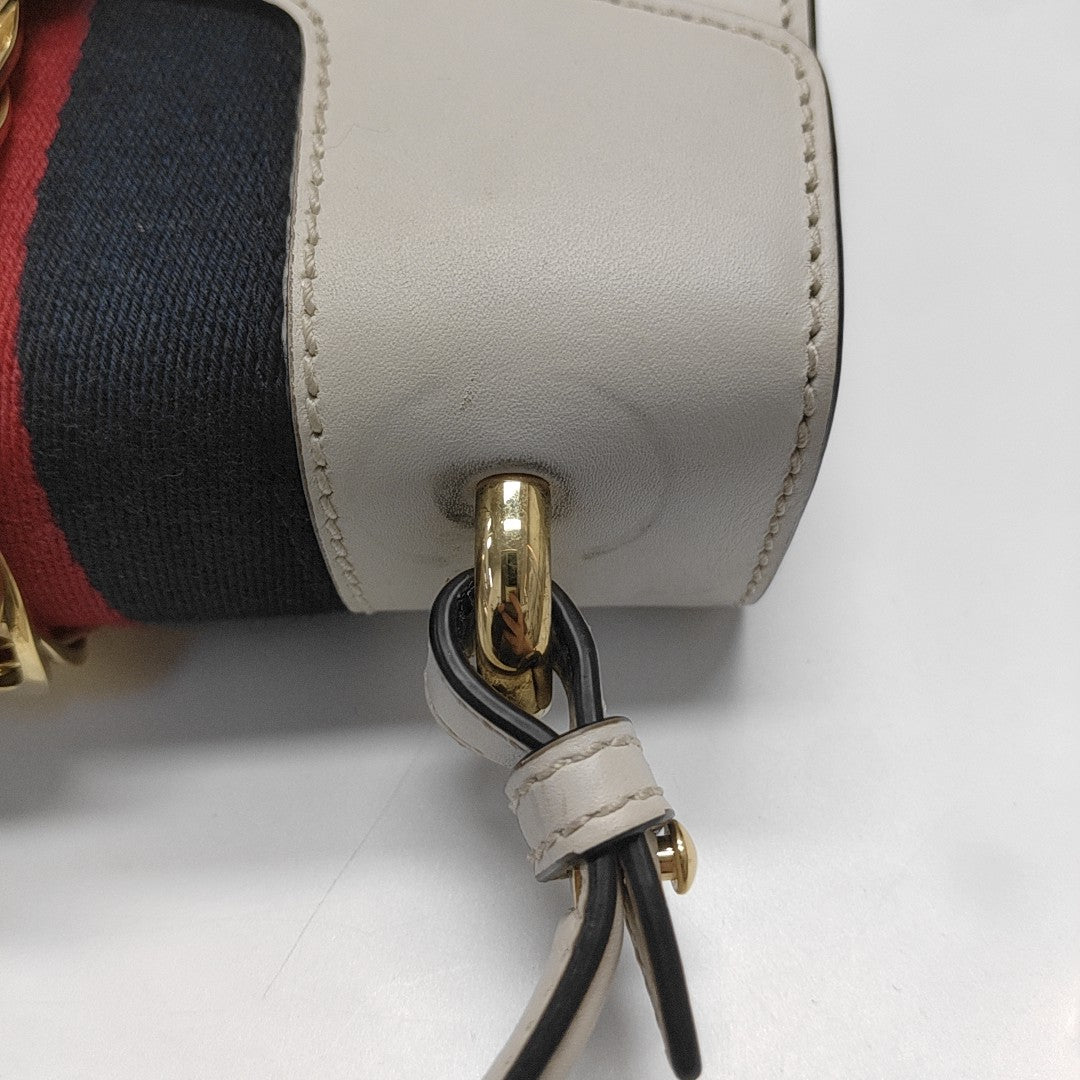 Sylvie Mini Calfskin White