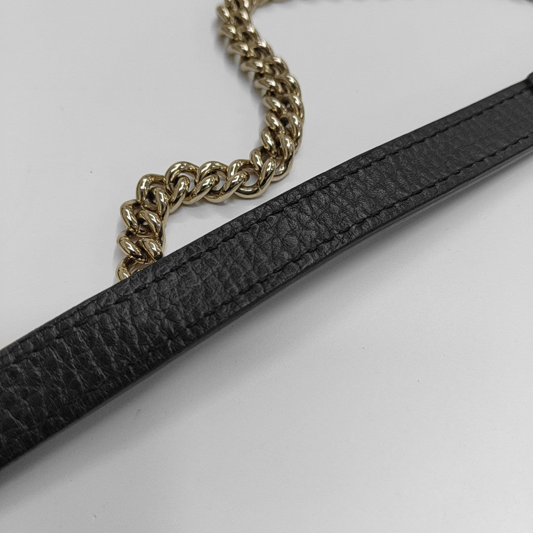 Interlocking G Small Calfskin Black