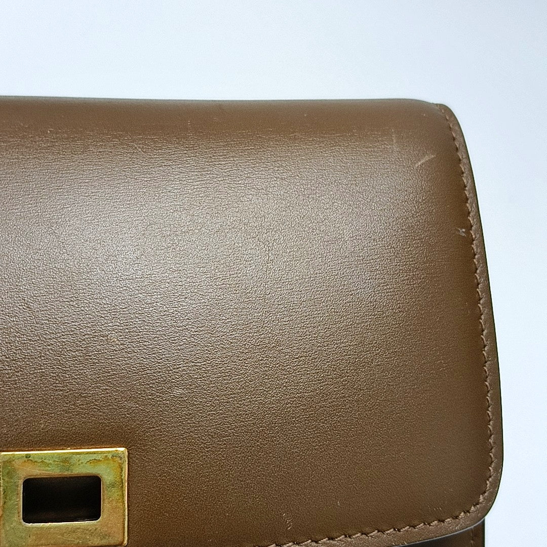 CLASSIC BOX Mini Calfskin Brown
