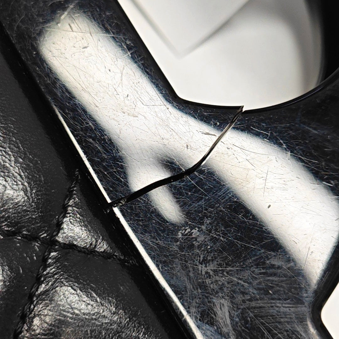Small Quilted Calfskin Black