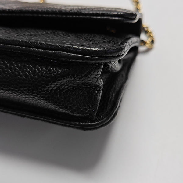WOC Quilted Grained Calfskin Black