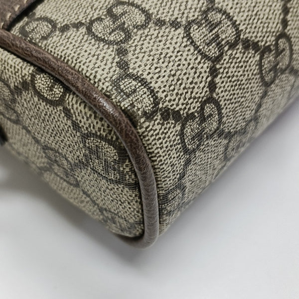 Ophidia Small Monogram Coated Canvas Beige
