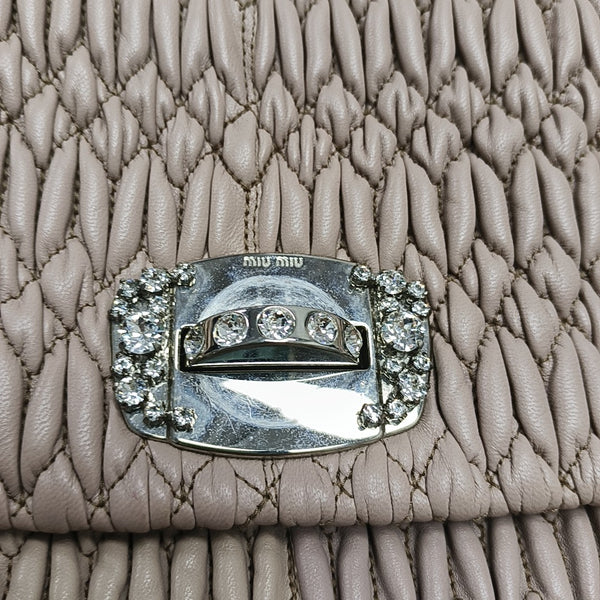 Crystal Quilted Lambskin Pink