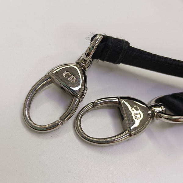 Lady Dior Mini Cannage Silk Satin Black