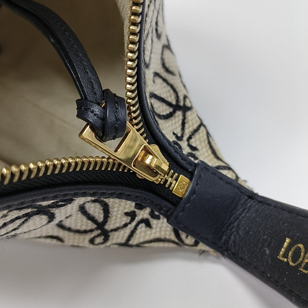 Monogram Fabric Top Handle Bag Beige