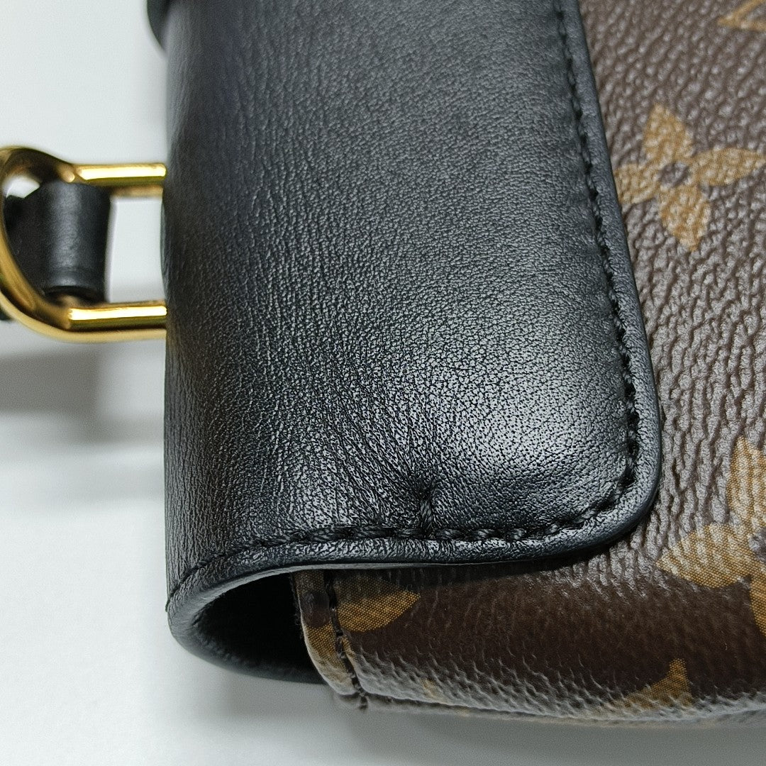 LOCKY BB Monogram Coated Canvas Brown